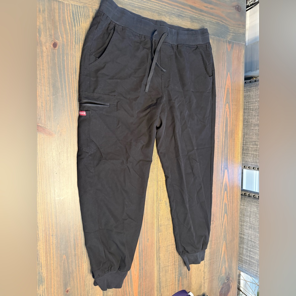 Pledge 5 Black Jogger Scrub Pants Size Large